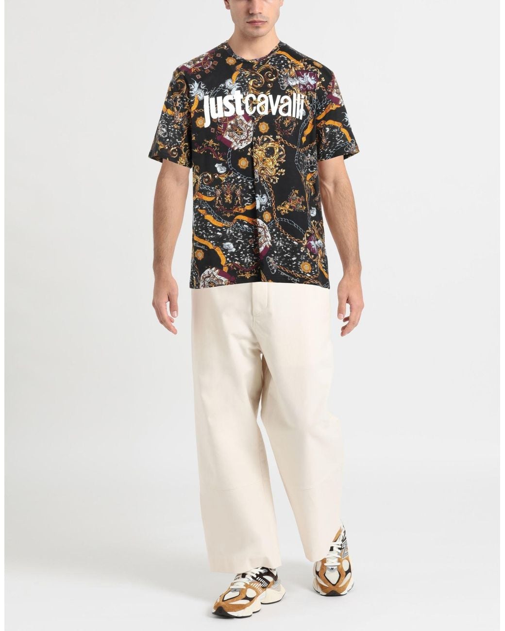 Just Cavalli Black T-shirt for men