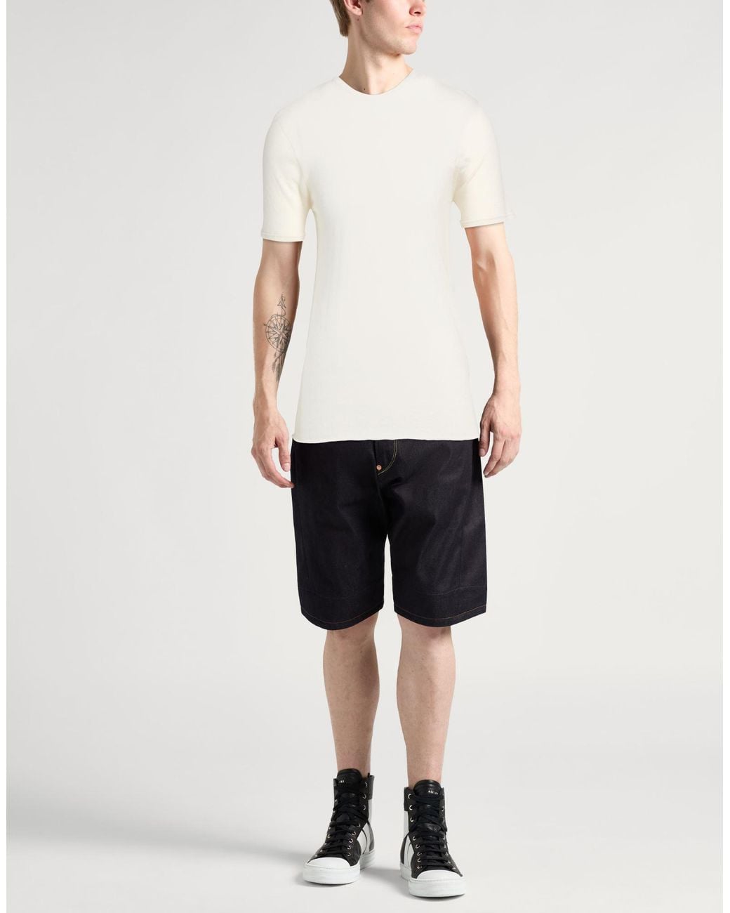Majestic Filatures White Jumper for men