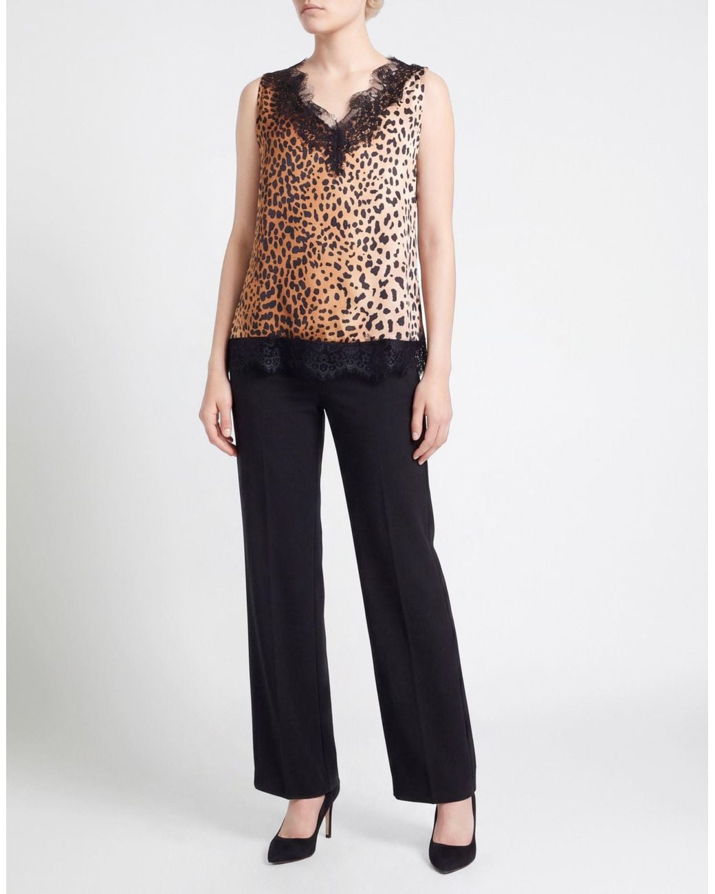 Liu Jo Black Camel Top Polyester