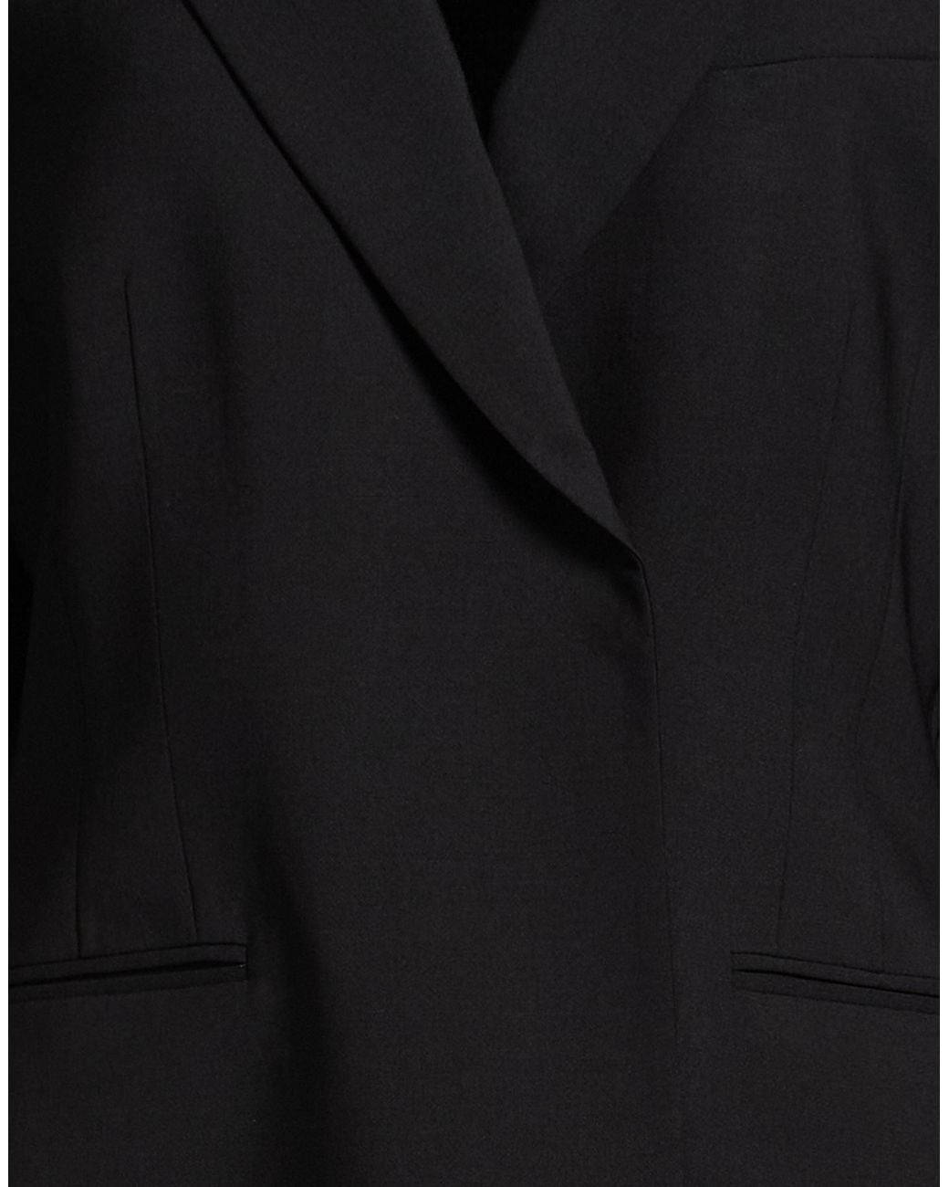 MSGM Black Blazer Virgin Wool, Elastane