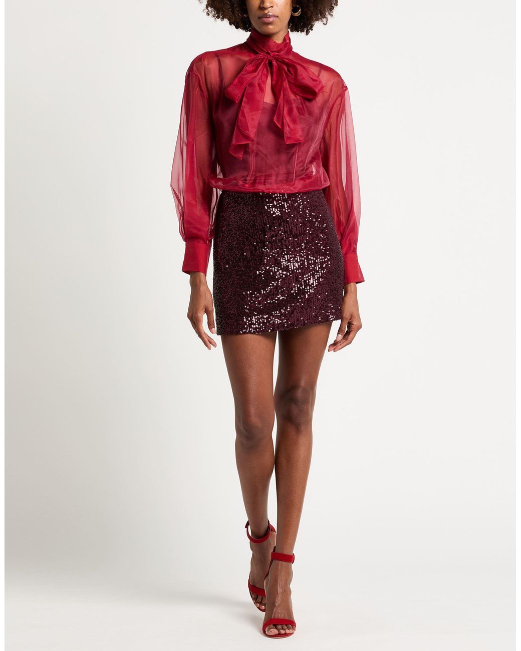Nenette Red Mini Dresses