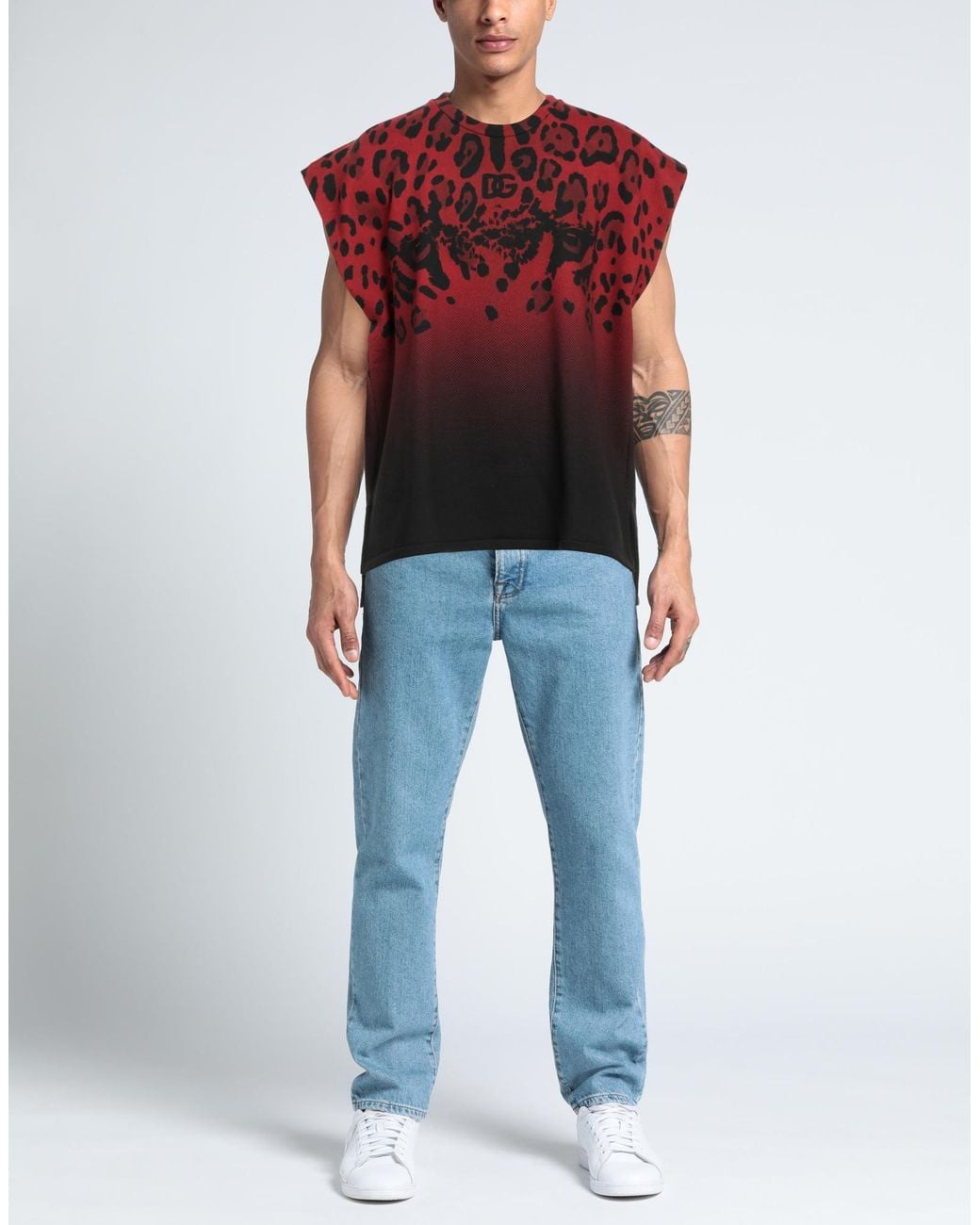 Dolce & Gabbana Red Sweatshirt for men