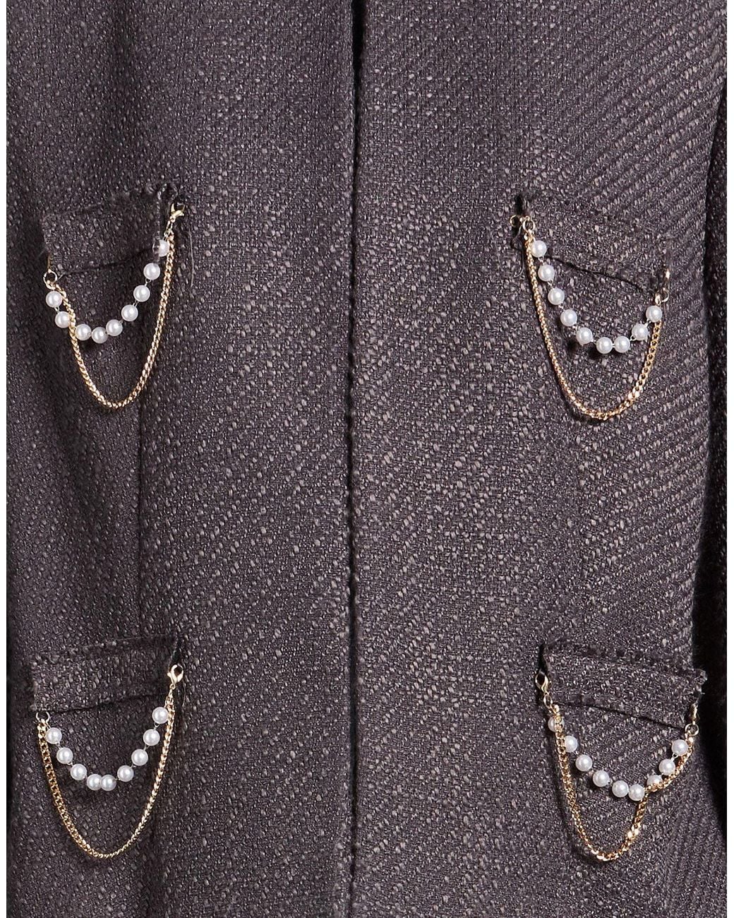 Rinascimento Gray Charcoal Jacket Polyester