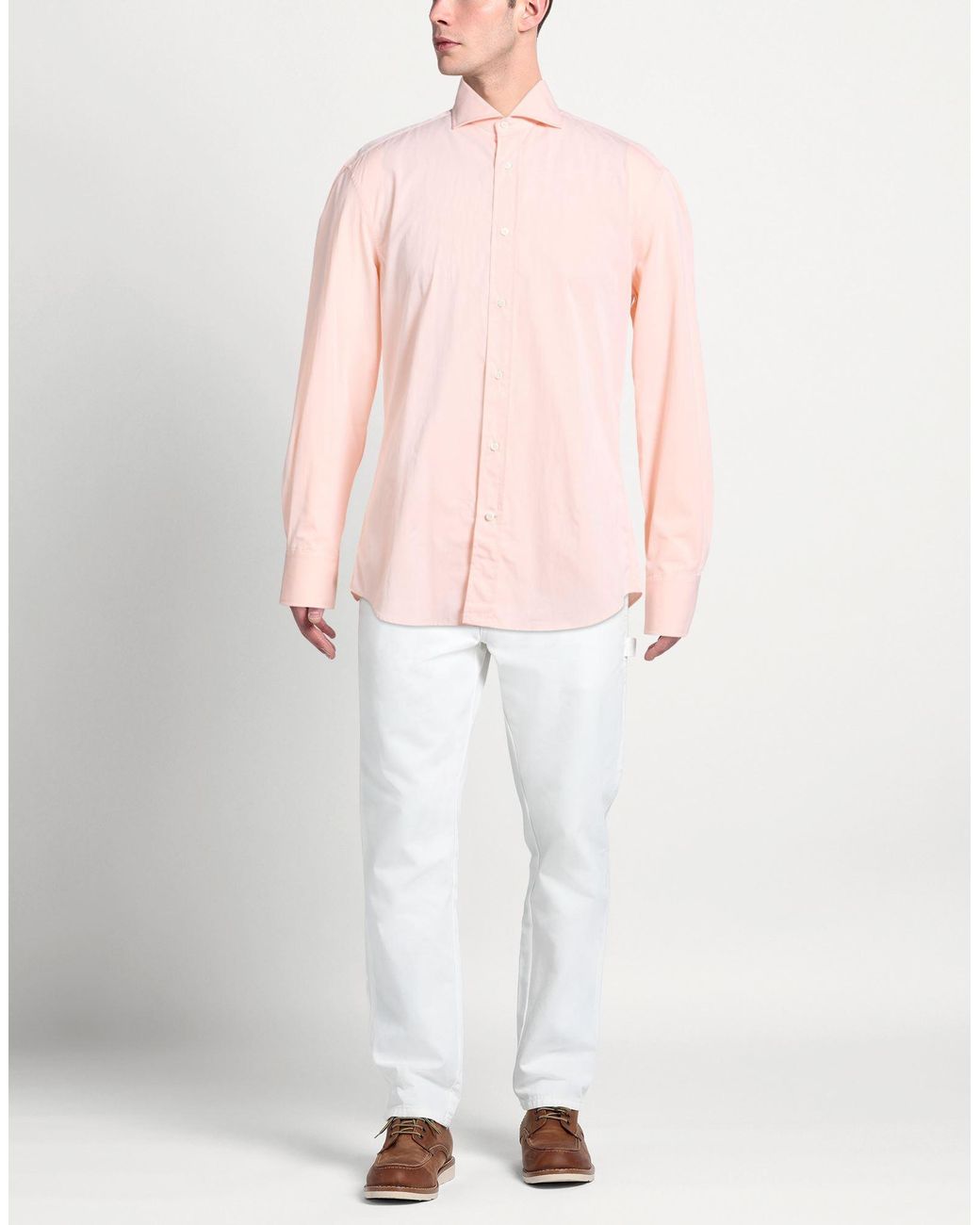 Brunello Cucinelli Pink Shirt for men