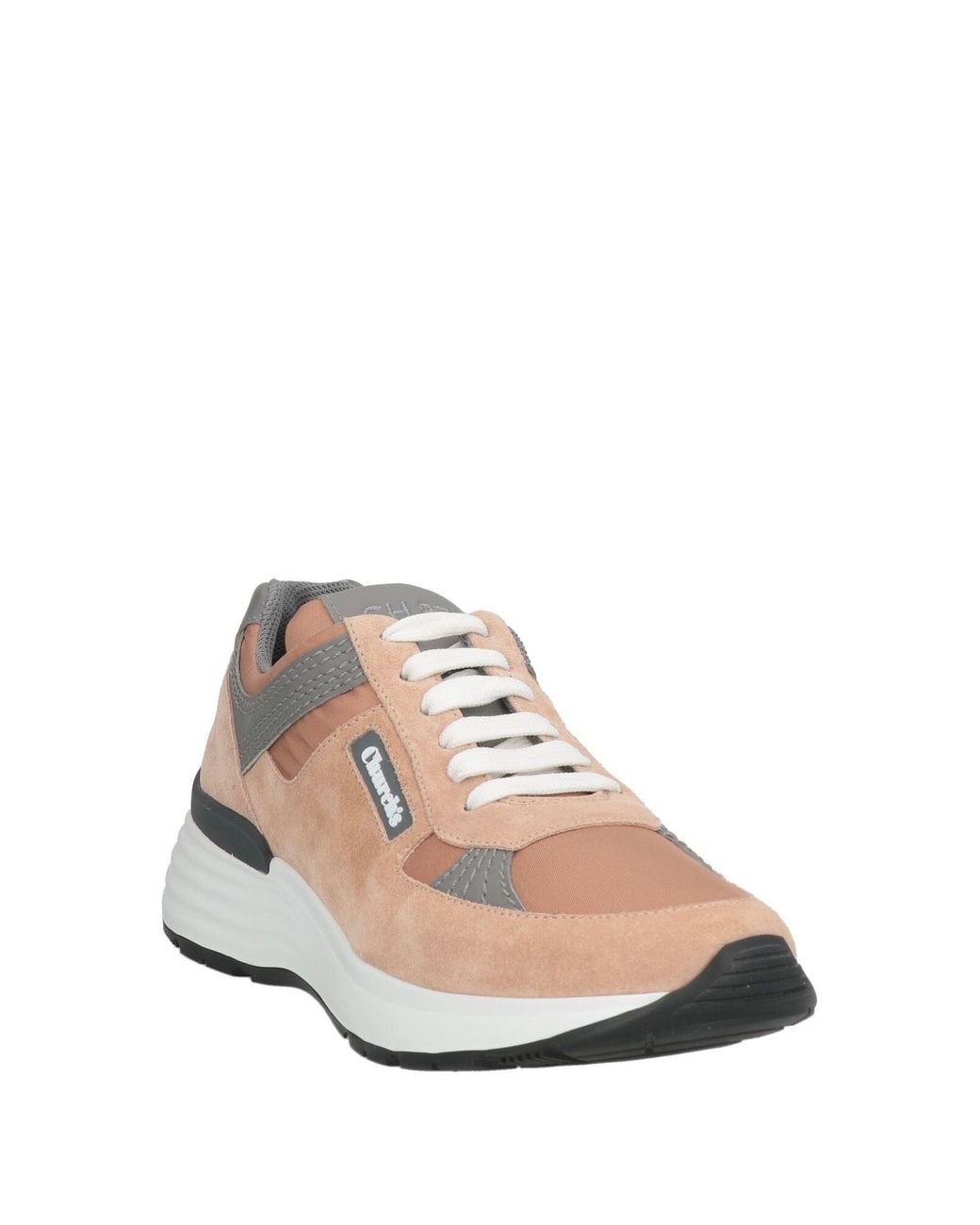 Church's White Sneakers Leather, Textile Fibers