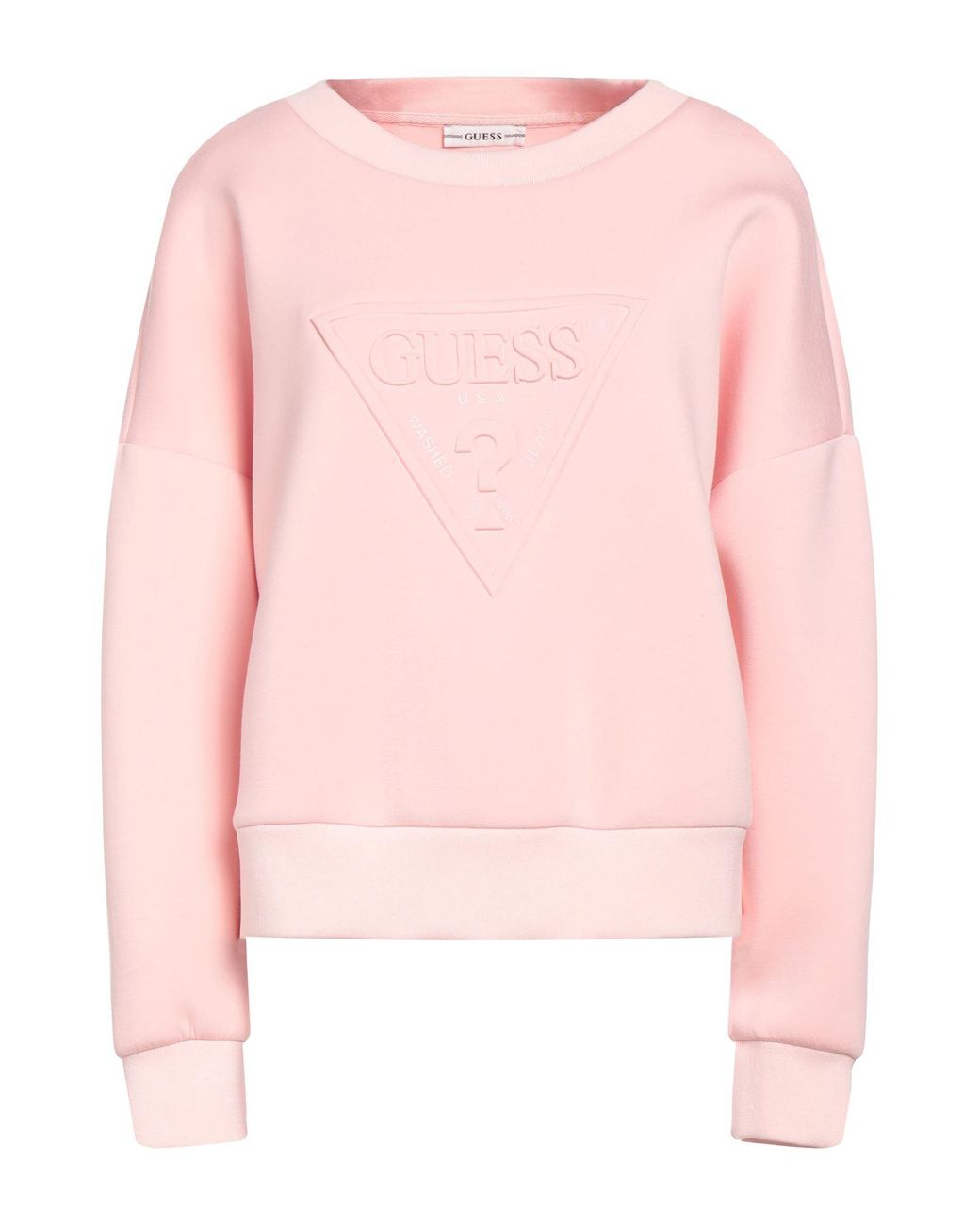 Pink guess deals sweatshirt