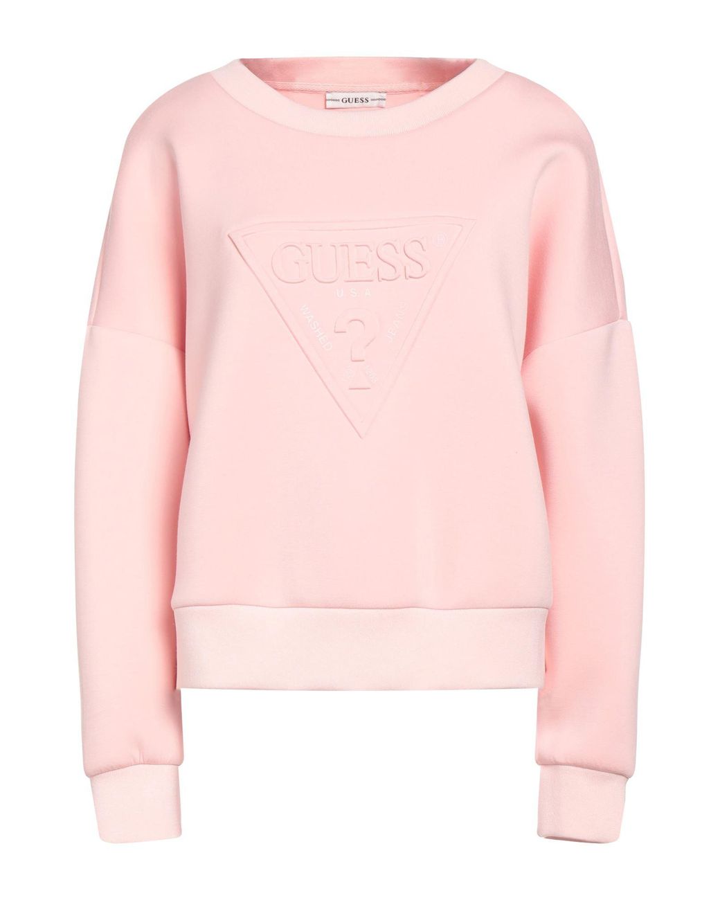 Guess Sweatshirt in Pink | Lyst