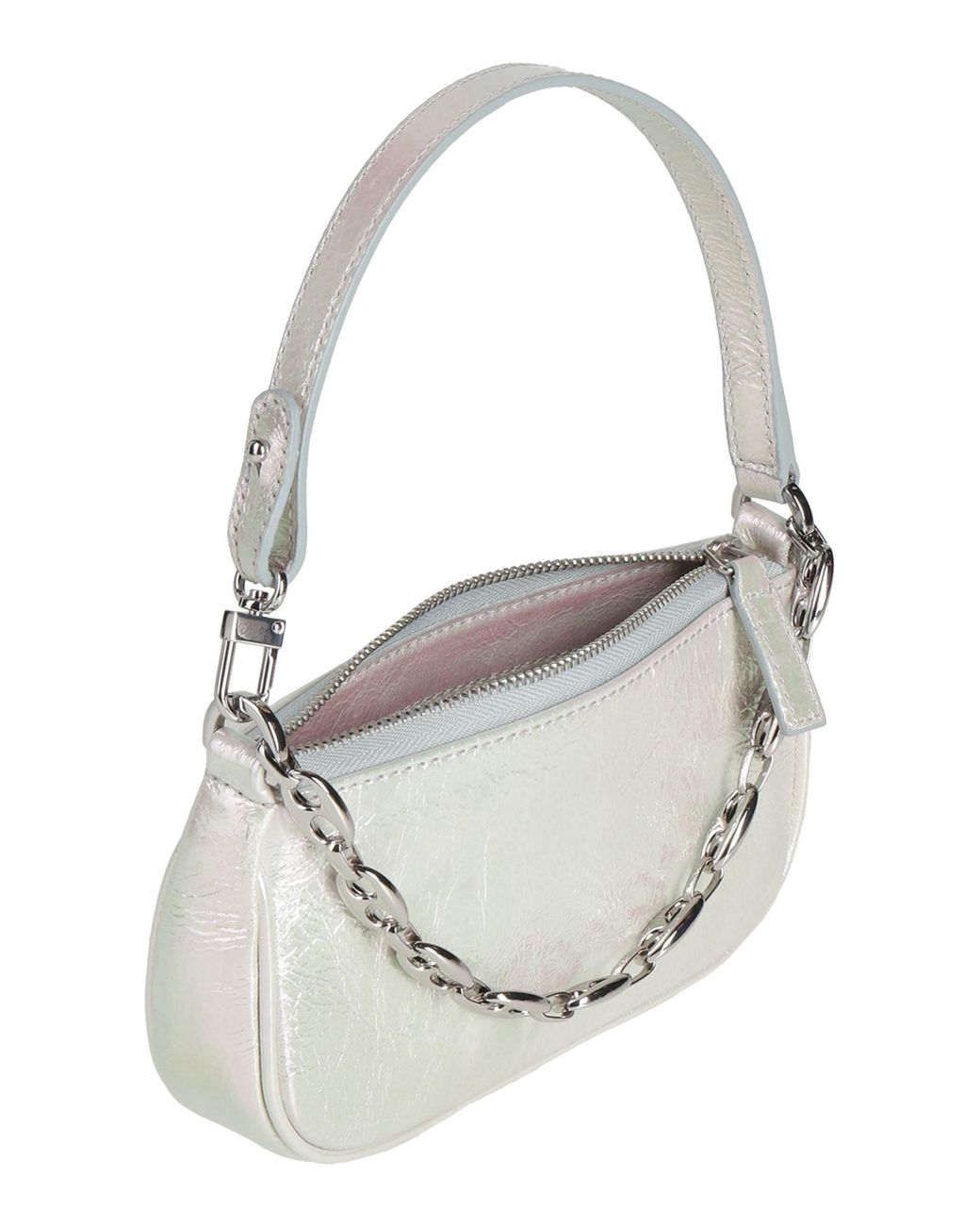 By Far White Handbag Cow Leather