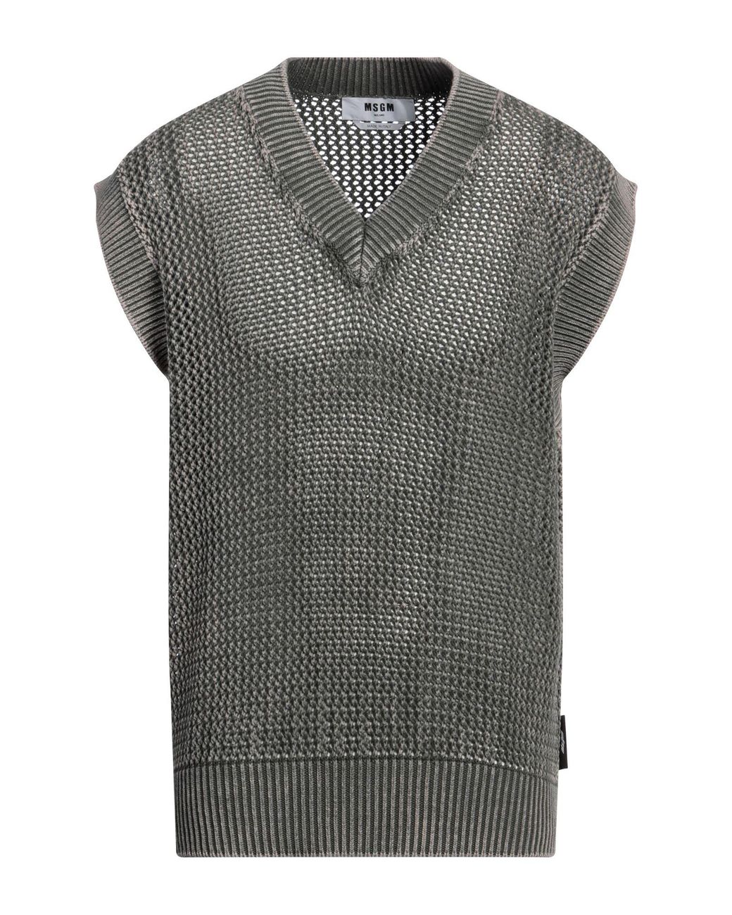 MSGM Gray Jumper for men