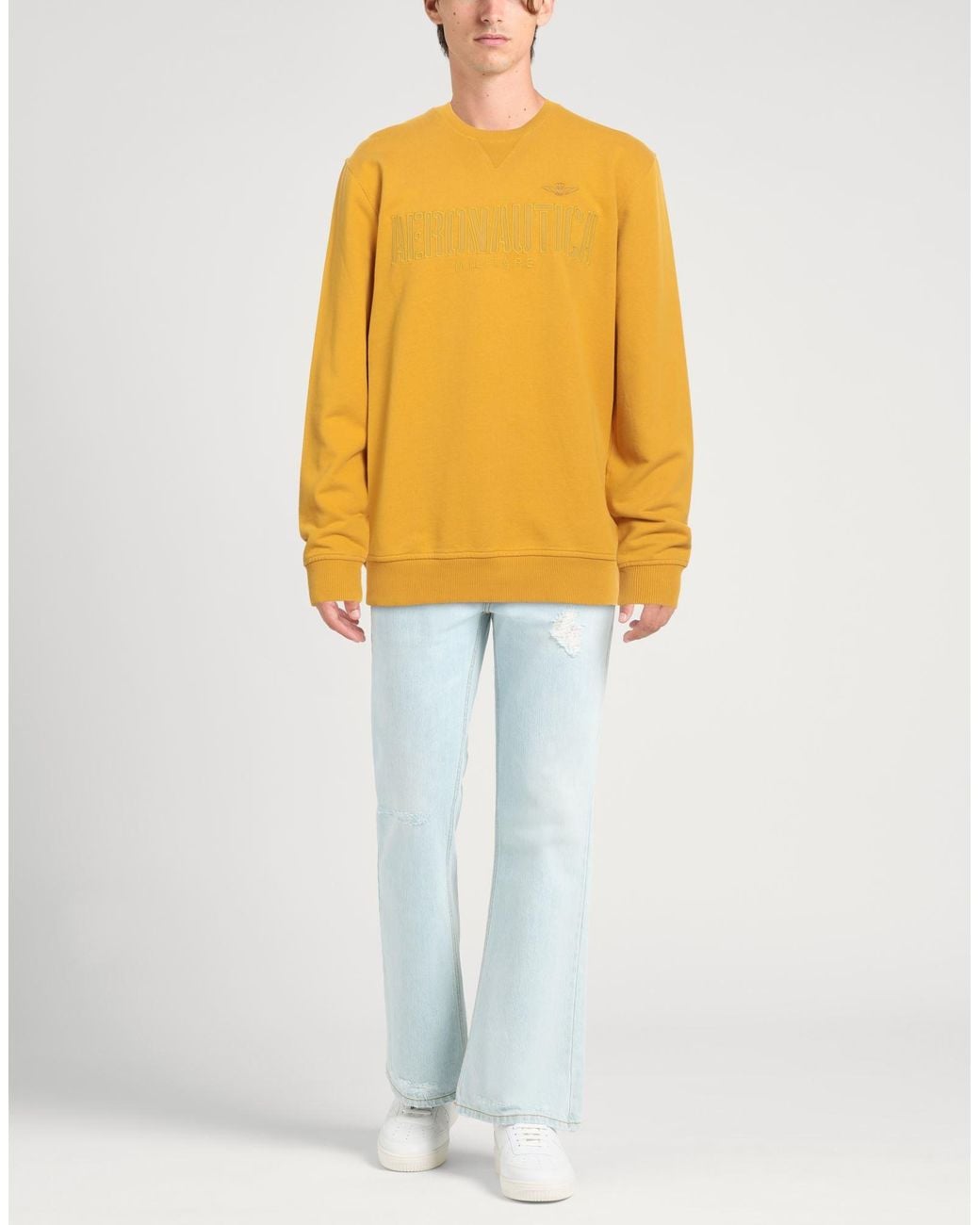 Aeronautica Militare Yellow Sweatshirt for men