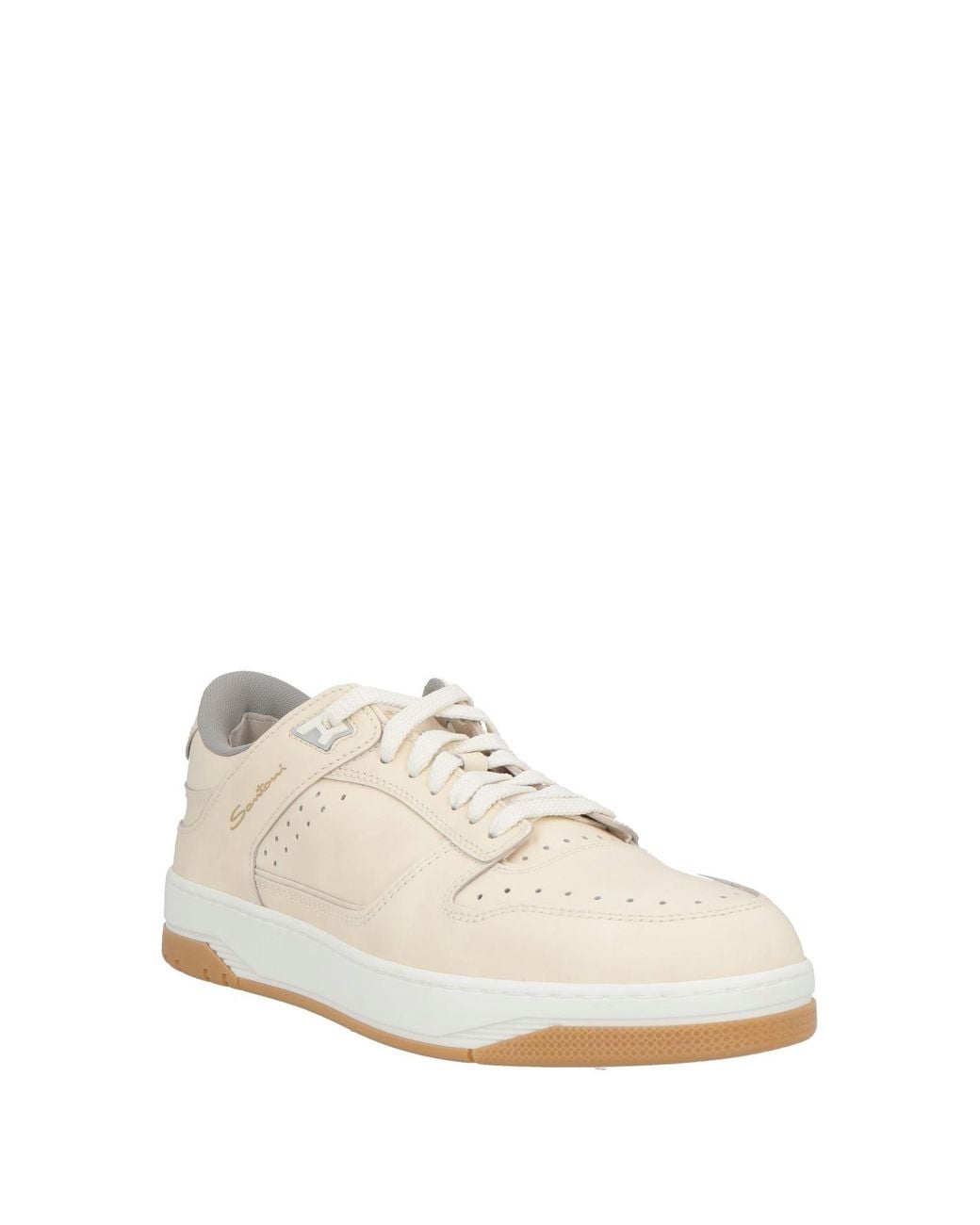Santoni White Trainers for men