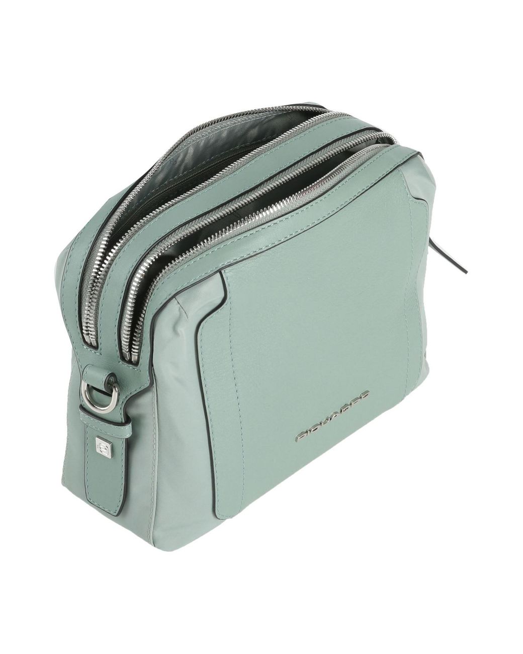 Piquadro Green Cross-Body Bag Leather