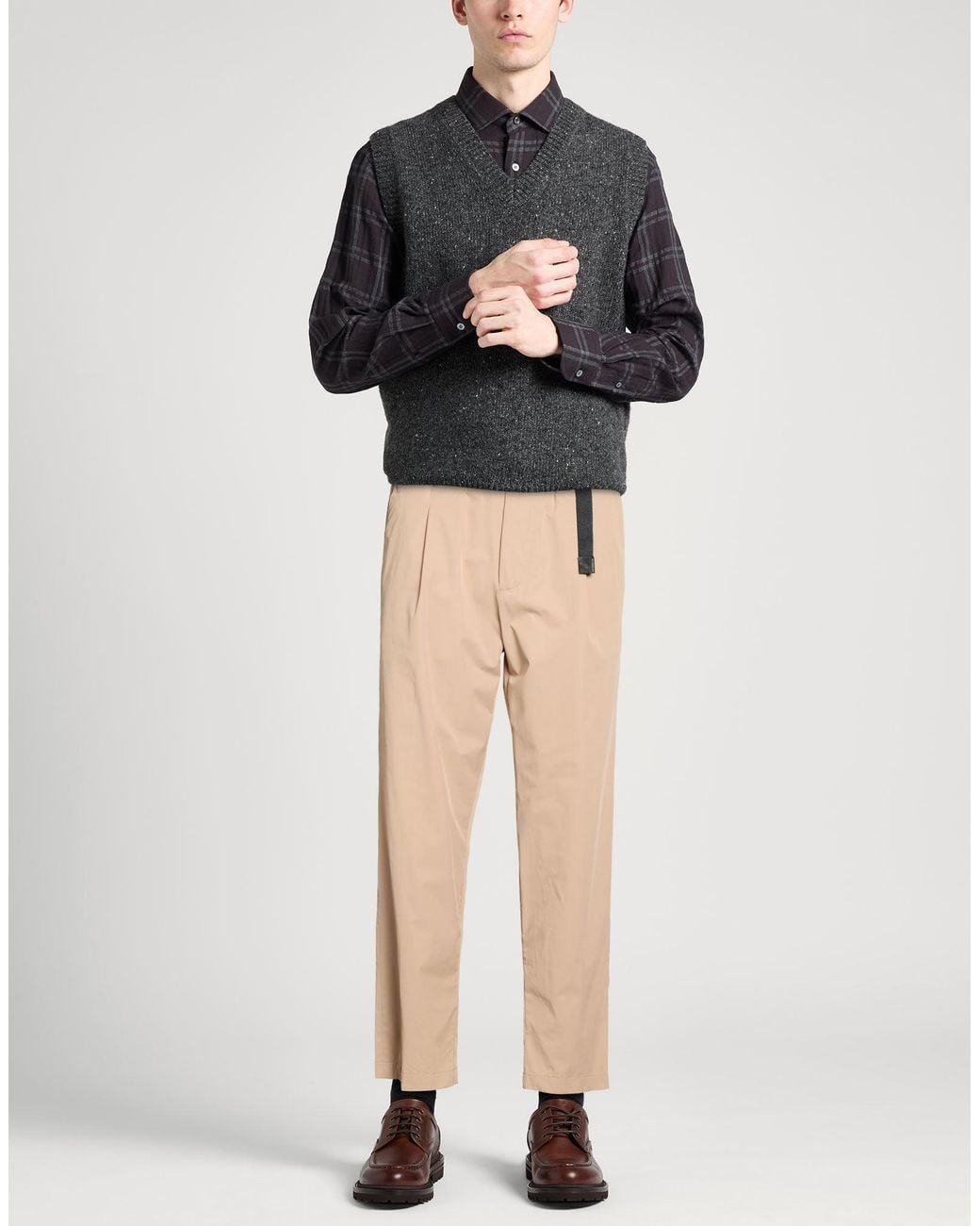 White Sand Natural Pants Polyamide, Elastane for men