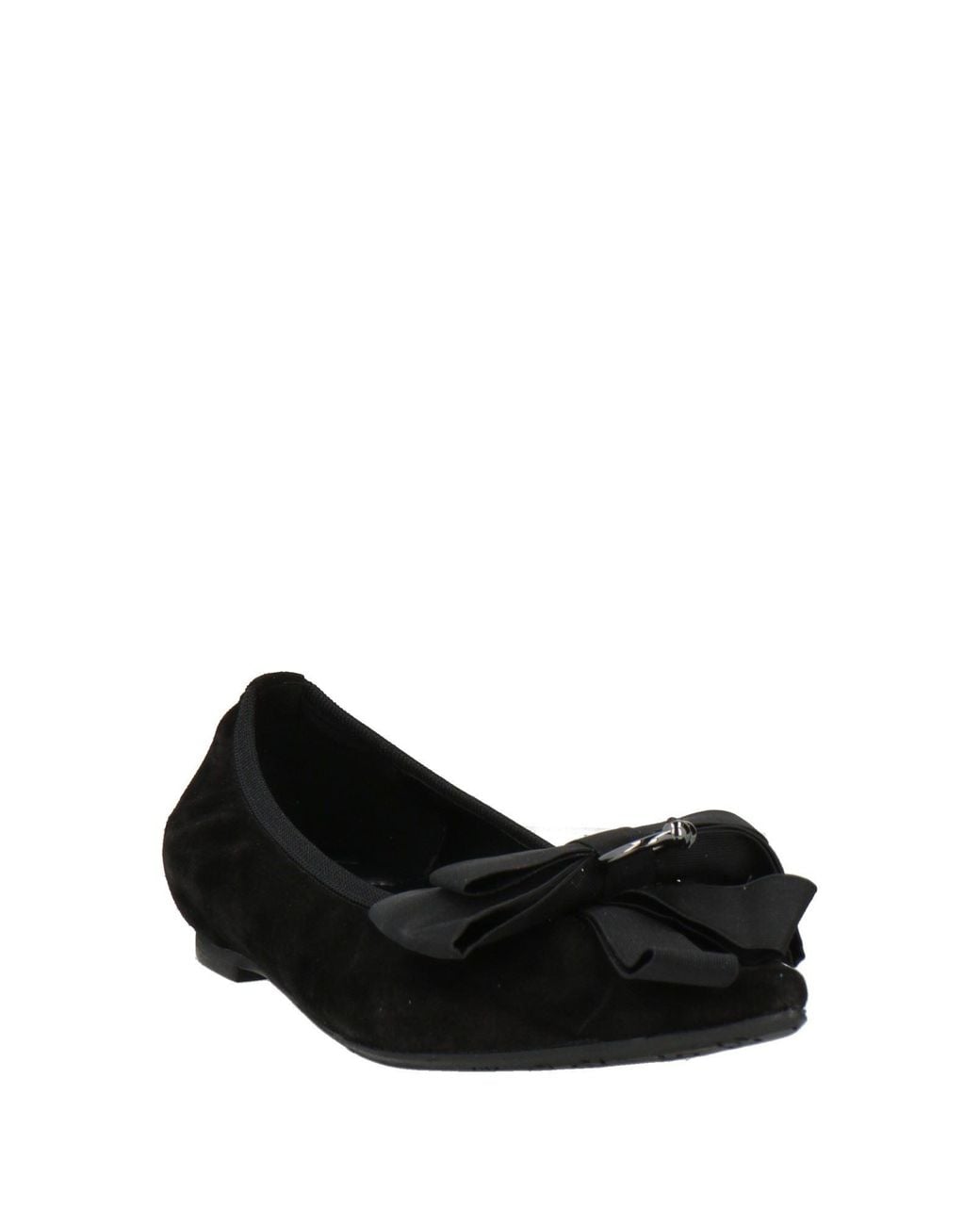 Ras Black Ballet Flats Leather