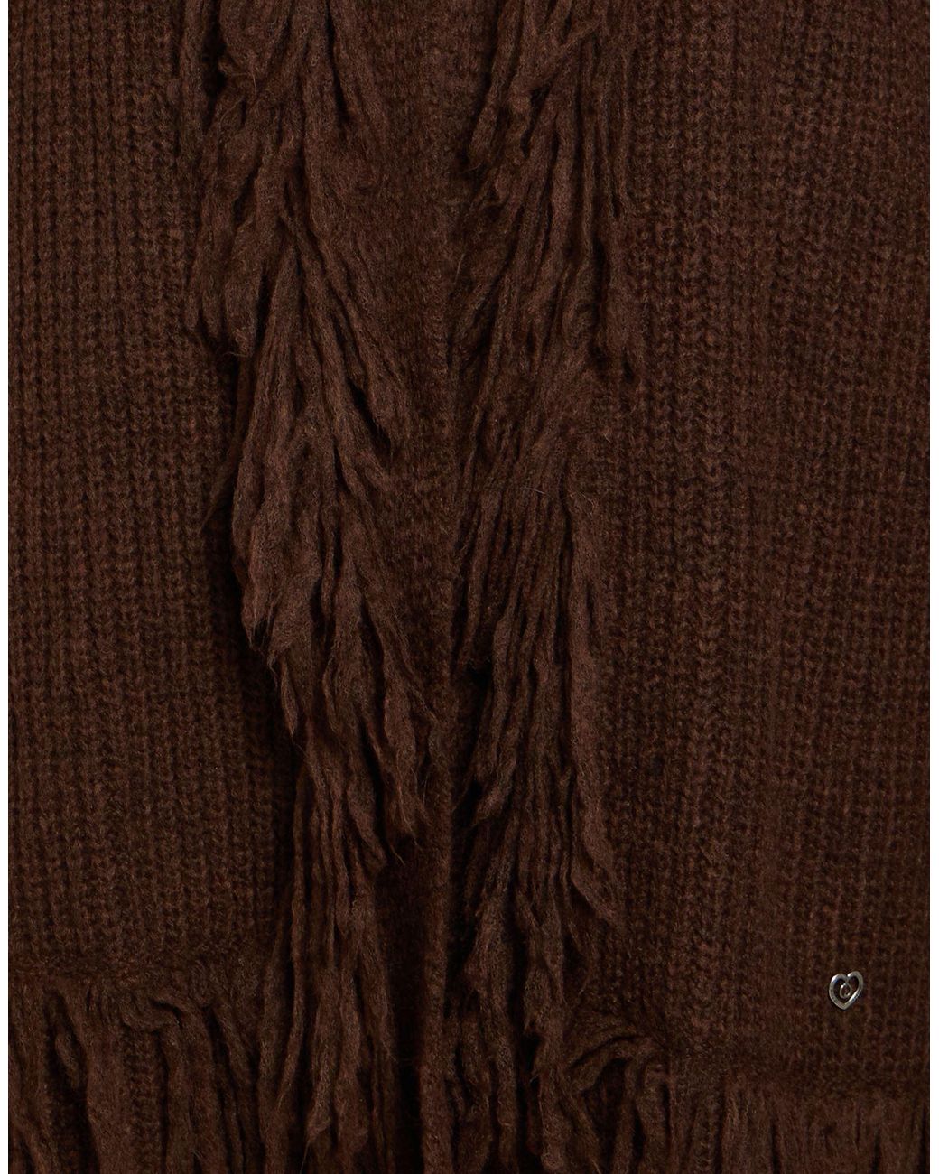 Please Brown Cardigan Polyacrylic, Polyamide, Wool, Viscose