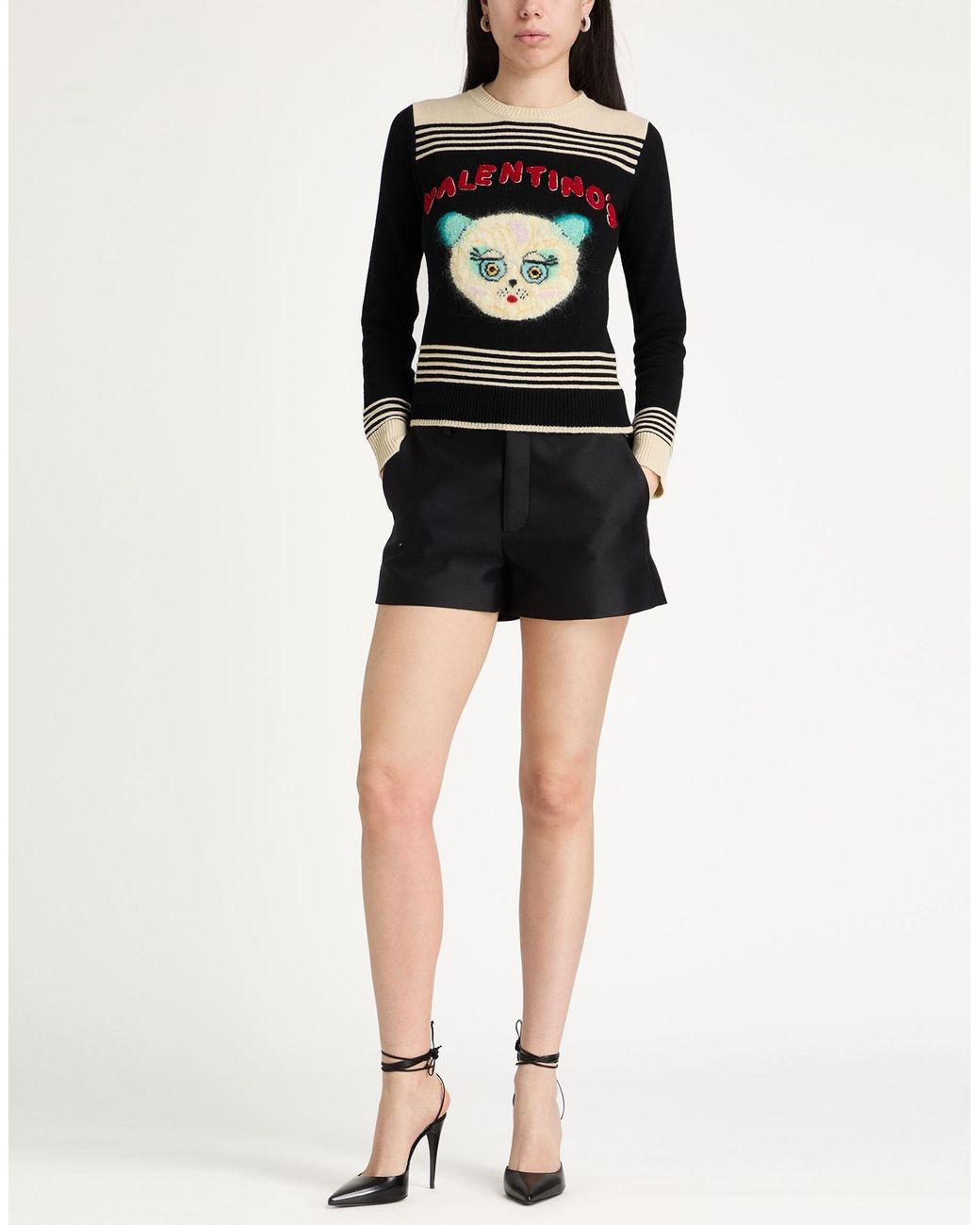 Valentino Garavani Black Sweater Virgin Wool