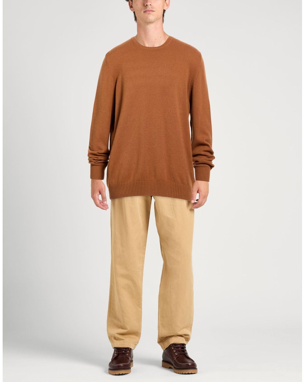 Gran Sasso Brown Sweaters for men