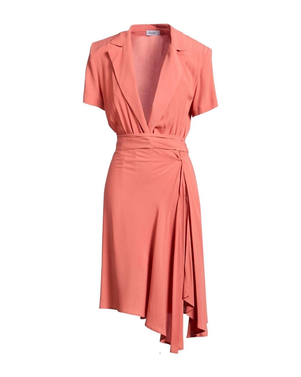 ALESSIA SANTI Pink Midi Dress Silk, Acetate