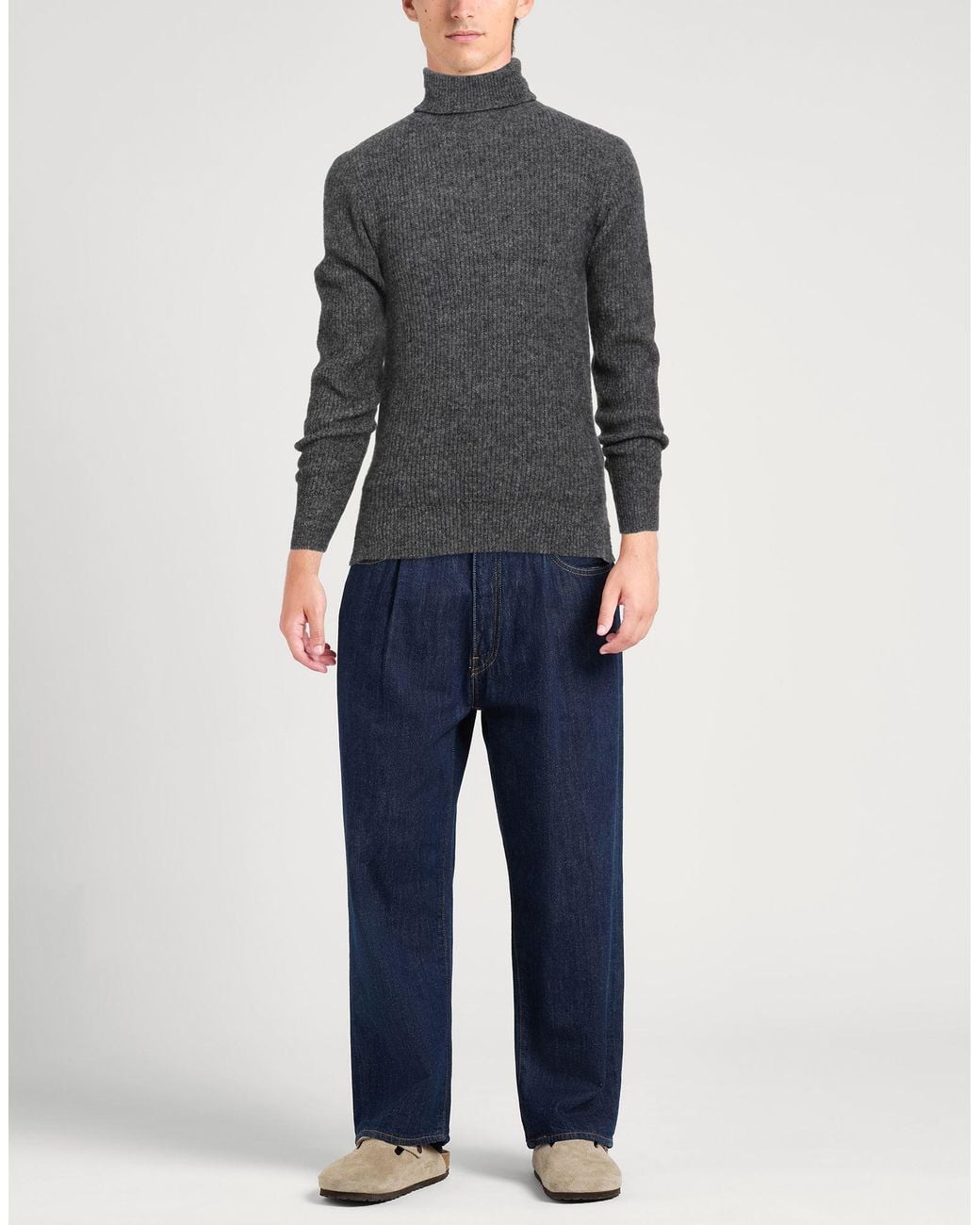Officine Generale Gray Turtleneck for men