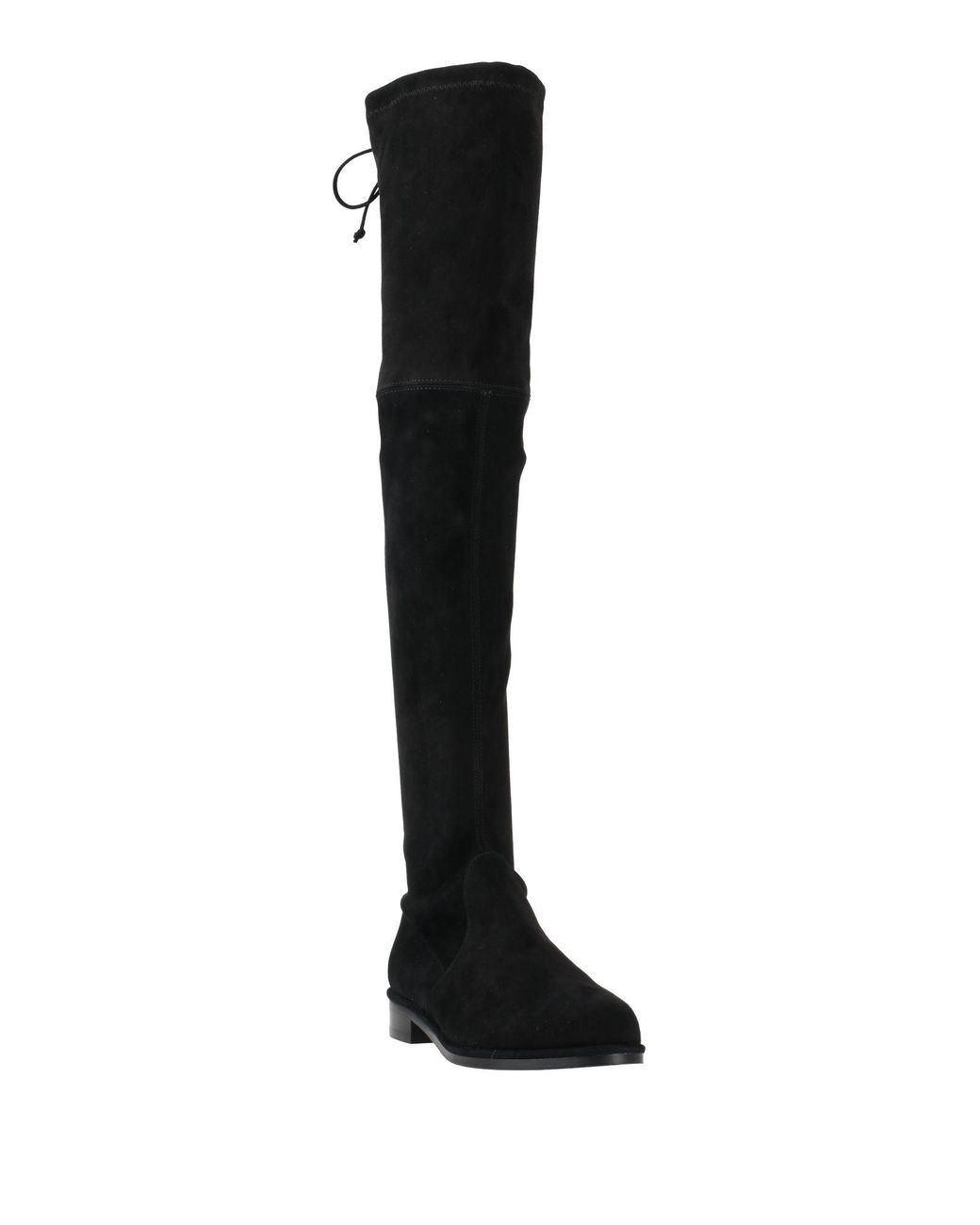 Stuart Weitzman Black Boot Leather