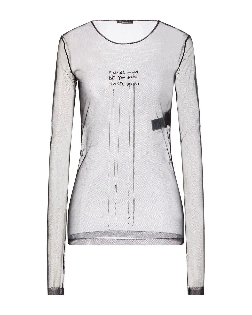 Ann Demeulemeester Gray Top Polyamide