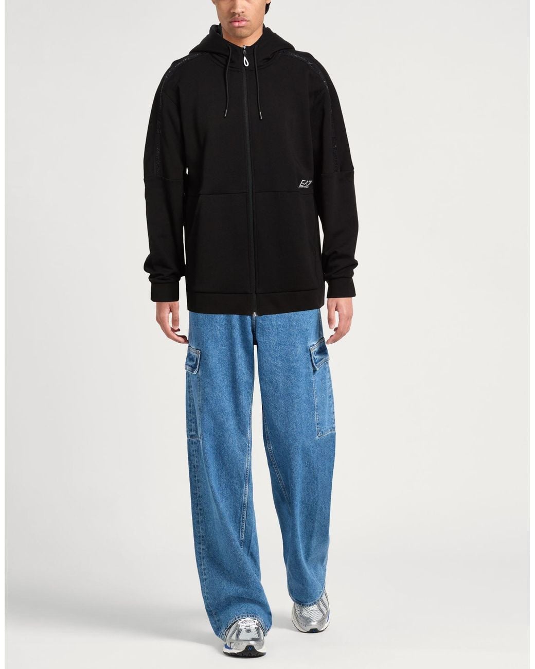 EA7 Black Sweatshirts for men