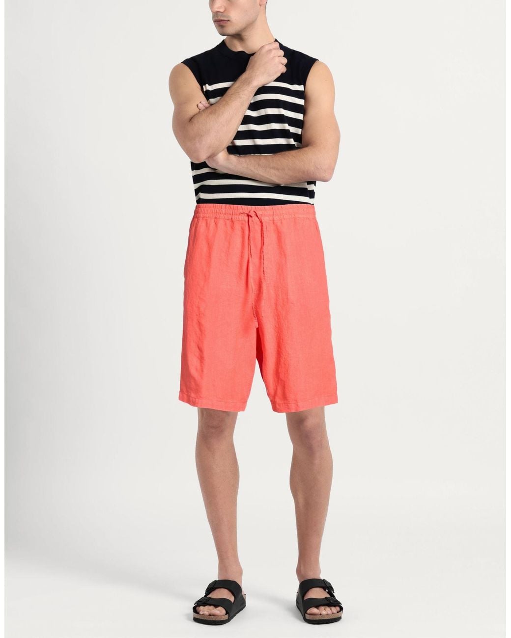 120% Lino Red Shorts & Bermuda Shorts for men