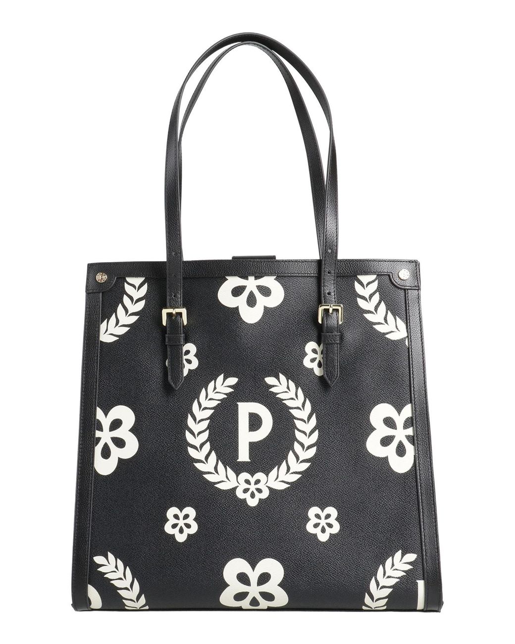 Pollini Black Shoulder Bag Leather