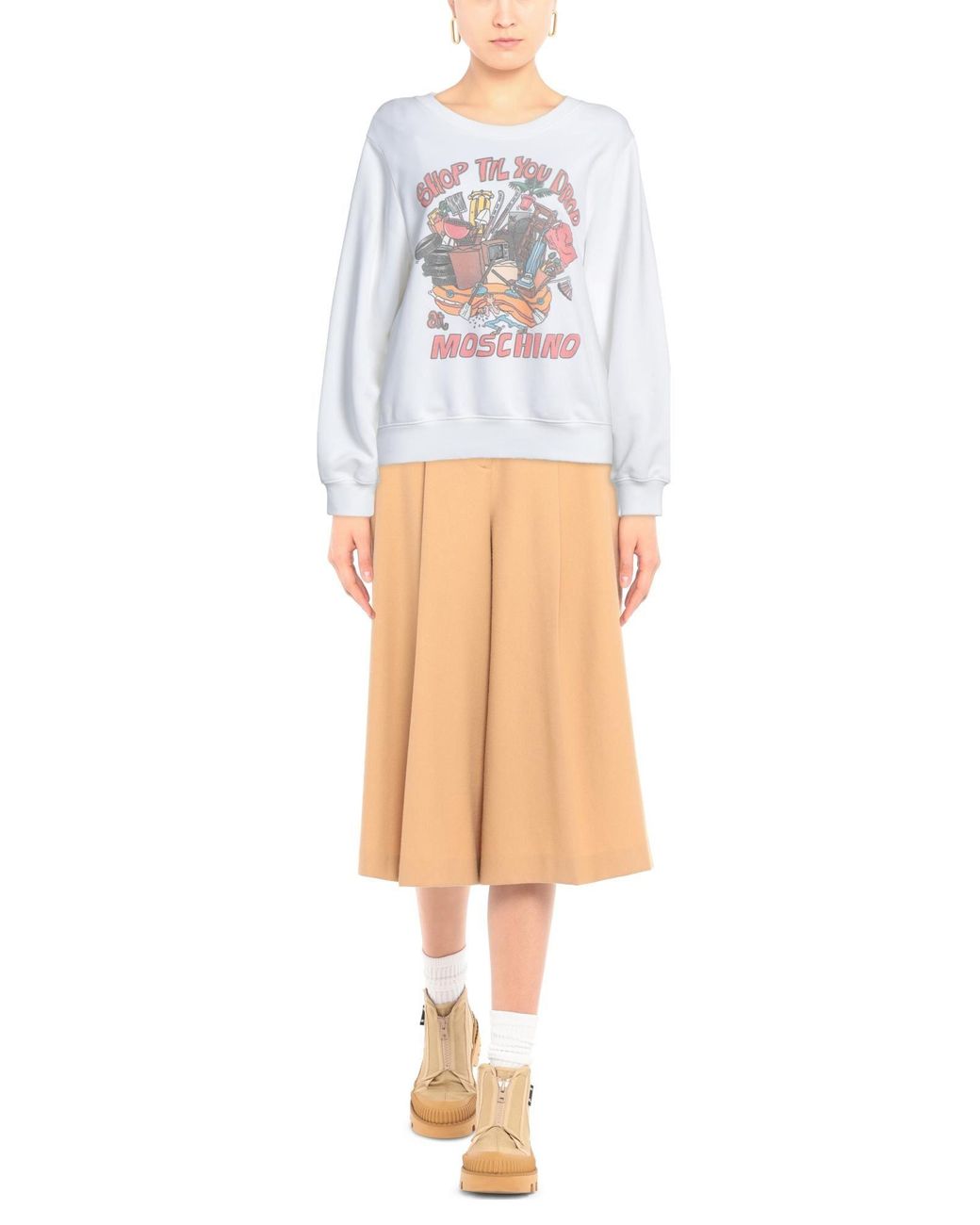Moschino White Sweatshirt Cotton