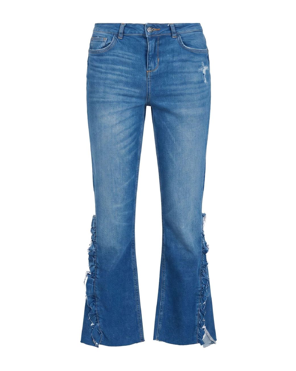 Rebel Queen Blue Jeans Cotton, Elastane