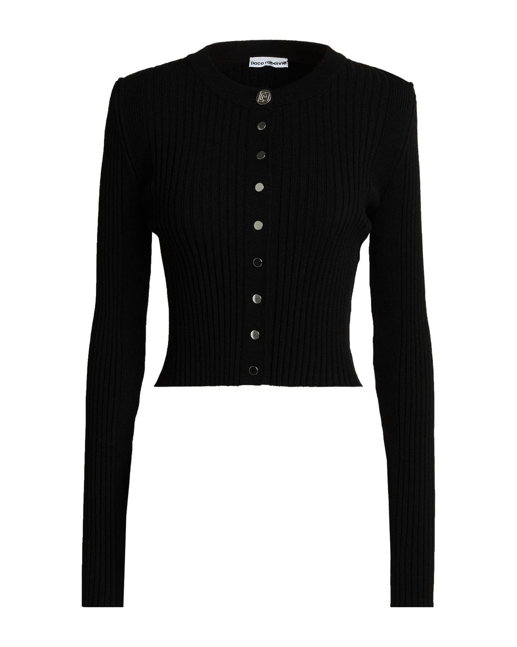 Rabanne Black Cardigan Wool, Polyamide, Elastane