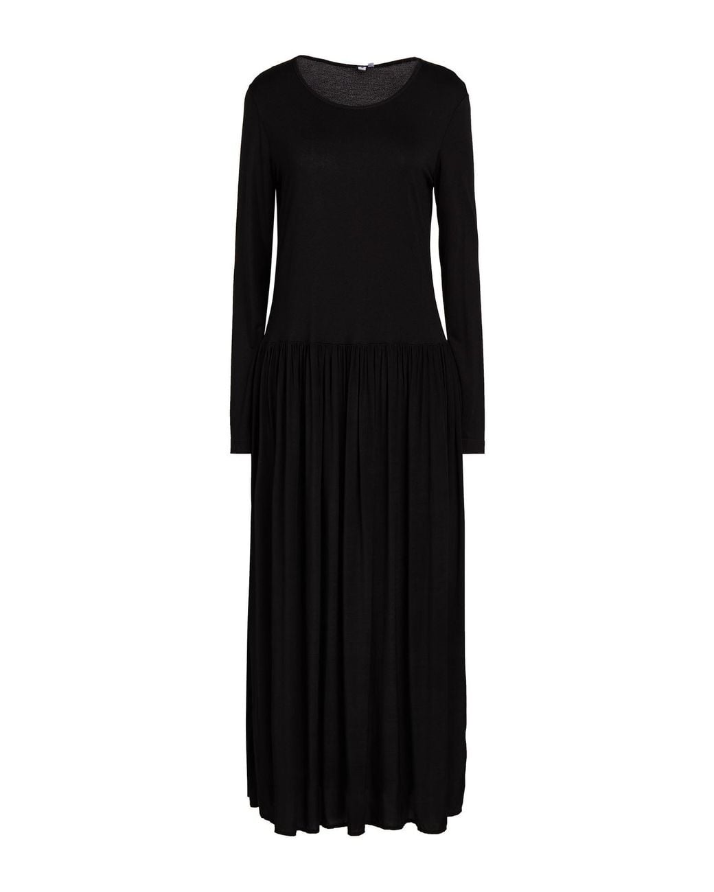 European Culture Black Maxi Dress Viscose, Elastane