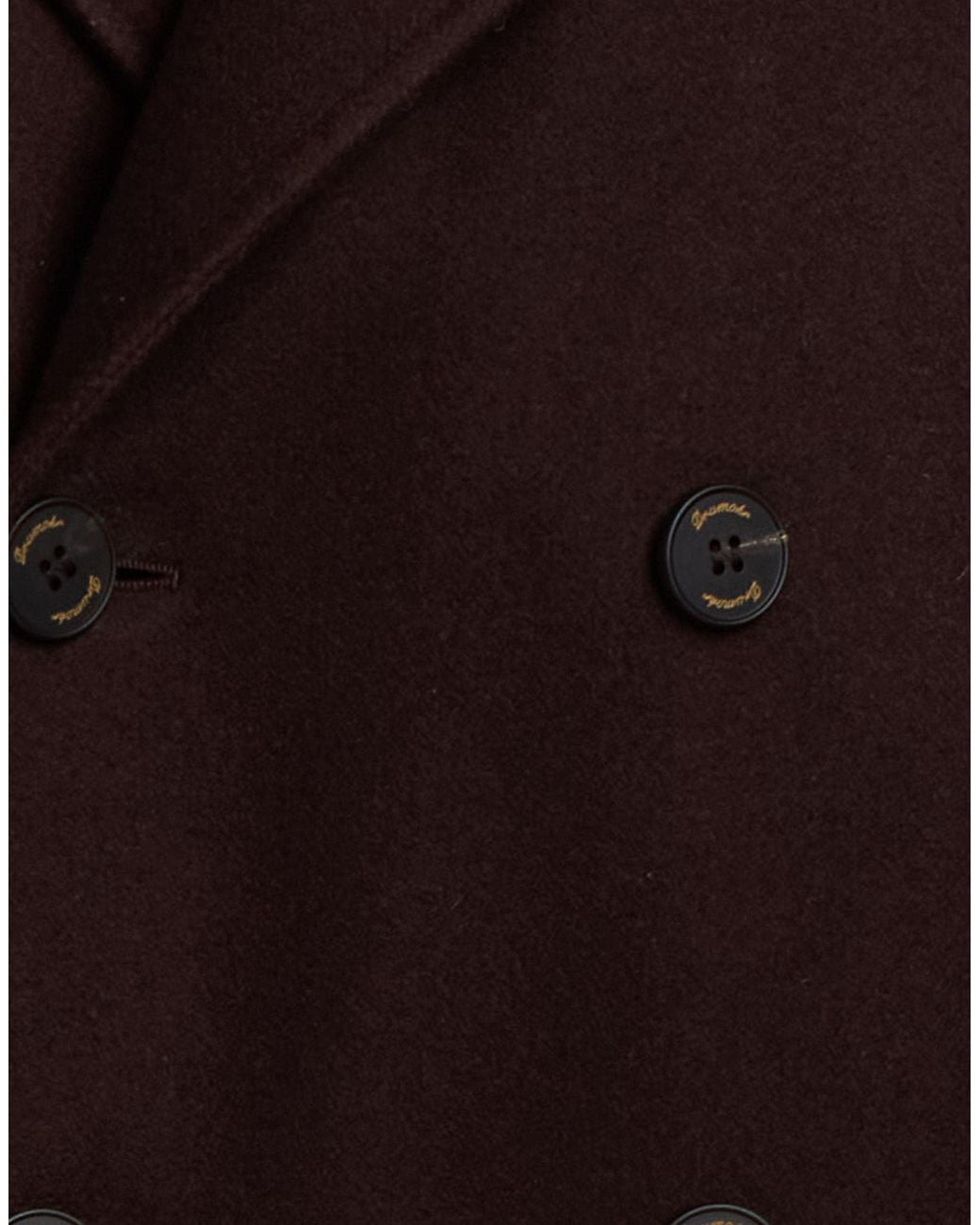Drumohr Brown Dark Coat Wool, Polyamide for men