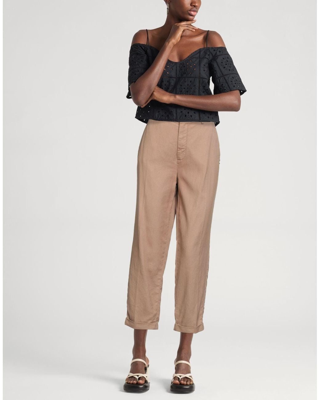 Mason's Natural Pants Lyocell, Cotton