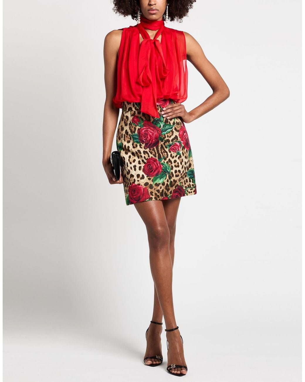 Dolce & Gabbana Red Mini Skirts