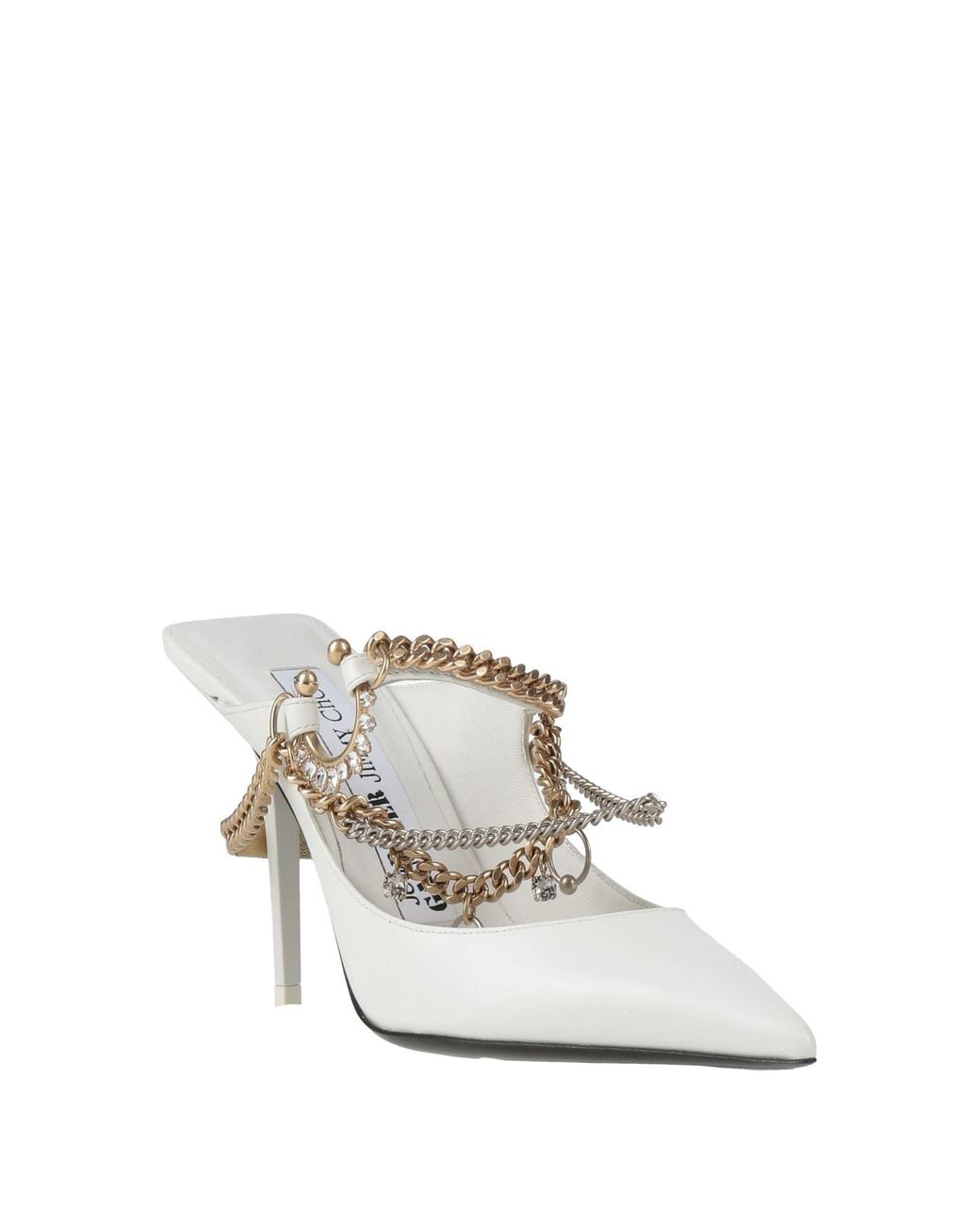 JIMMY CHOO X JEAN PAUL GAULTIER White Mules & Clogs
