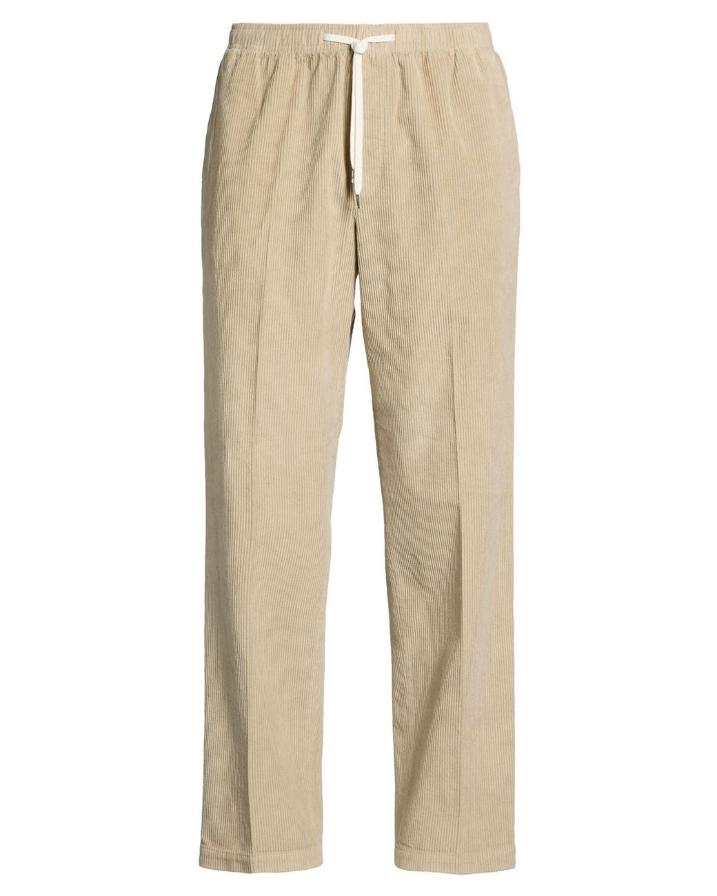 Cellar Door Natural Pants Cotton, Elastane for men