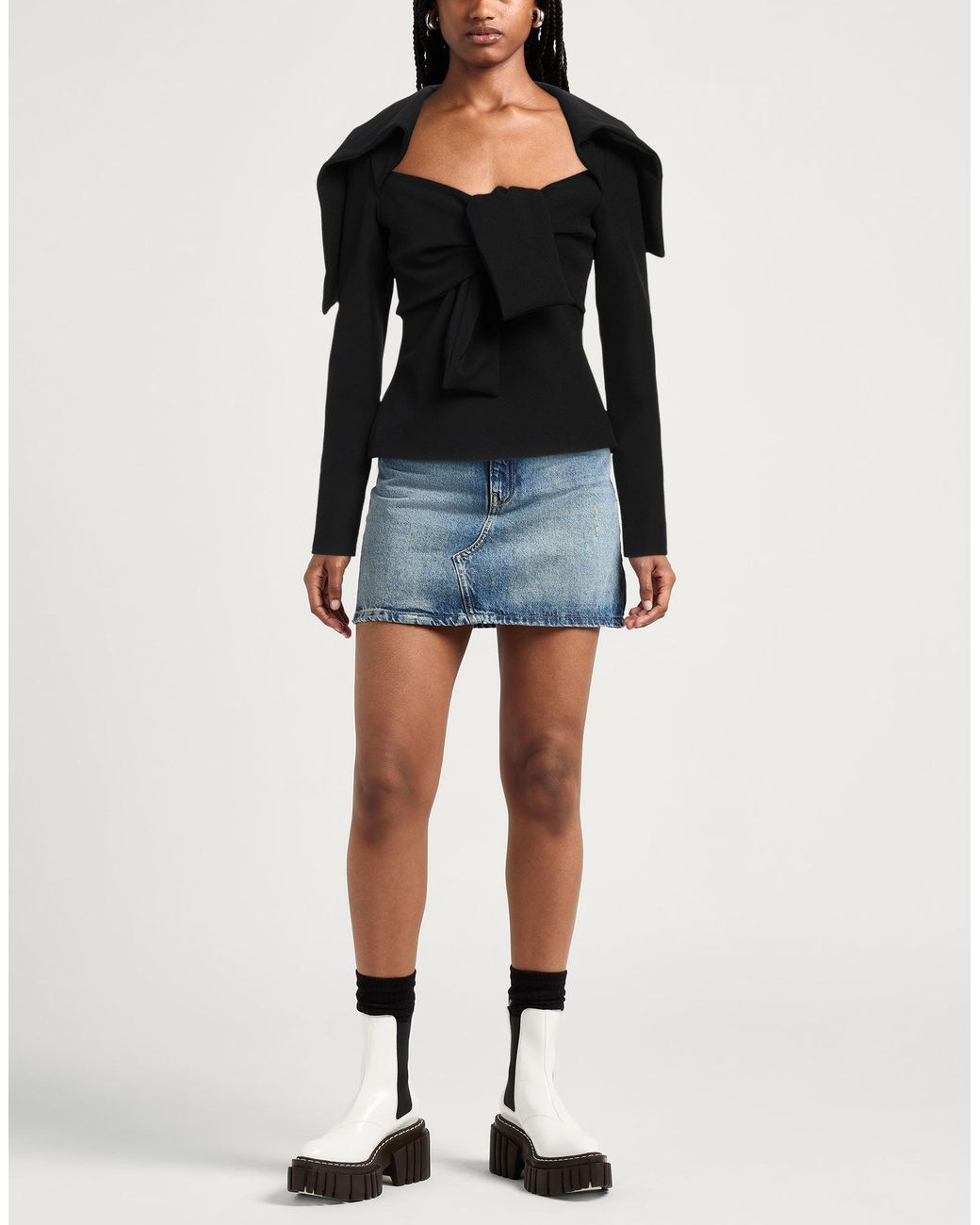 MSGM Black Top Polyester, Elastane