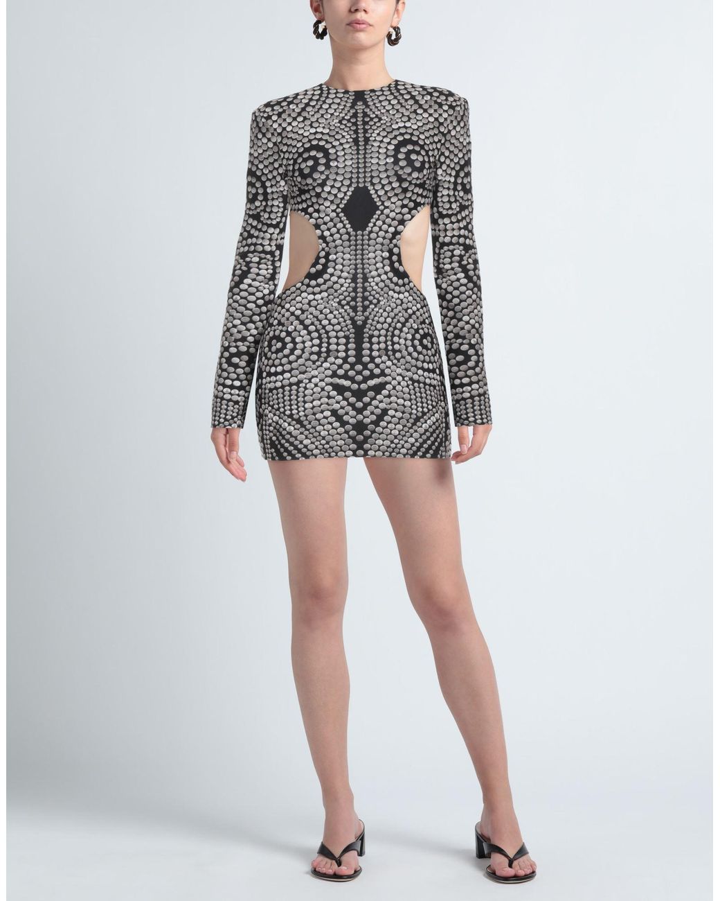 Norma Kamali Gray Mini Dress