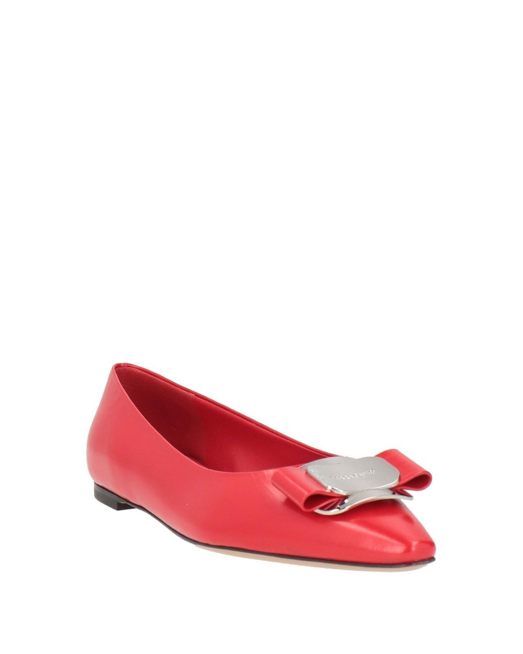 Ferragamo Red Ballet Flats
