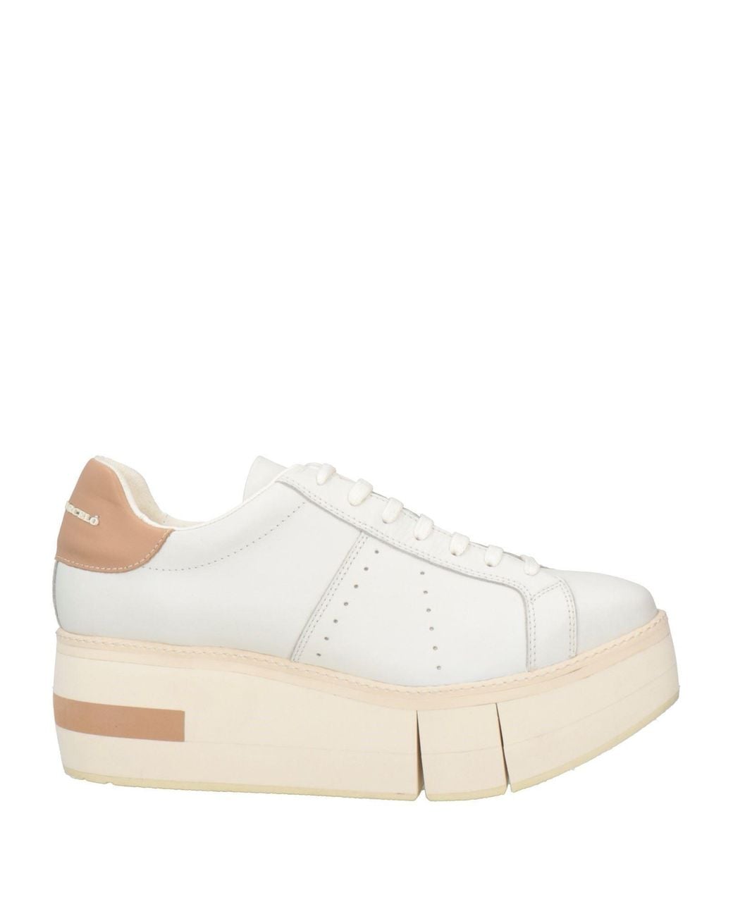 Paloma Barceló Natural Mirande Cream Sneakers Leather