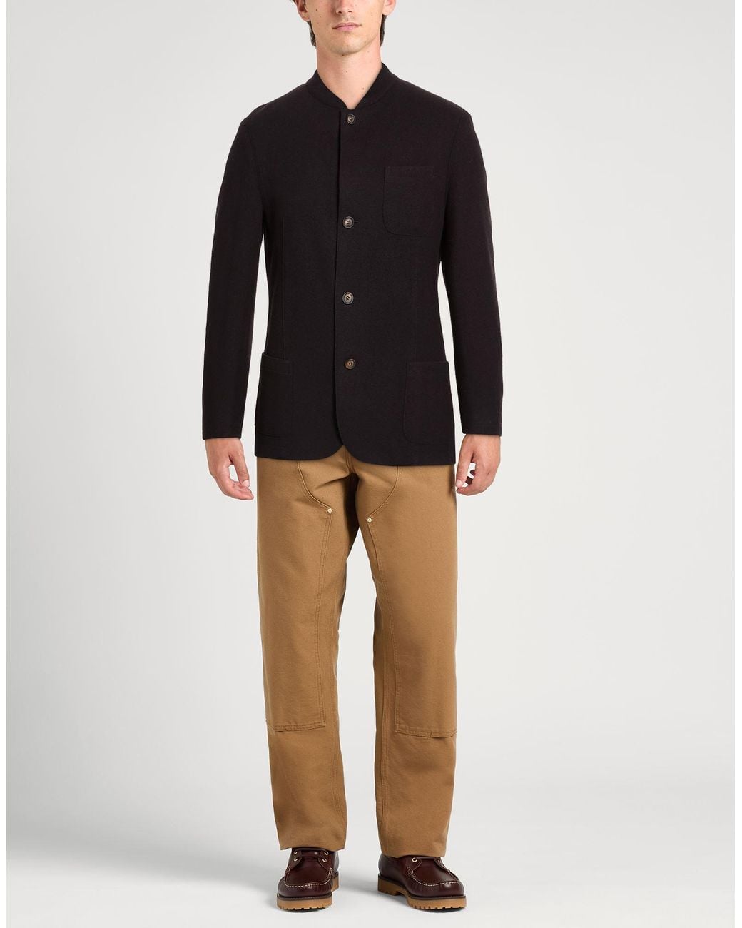 Eleventy Black Midnight Jacket Wool, Polyamide for men