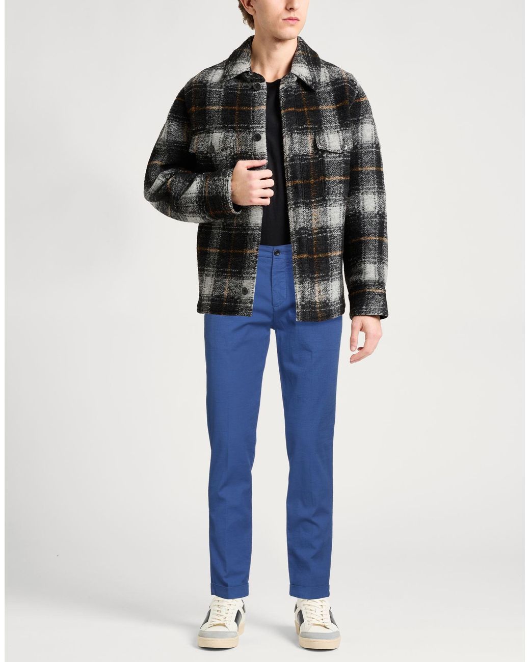 Harmont & Blaine Blue Pants Cotton, Elastane for men