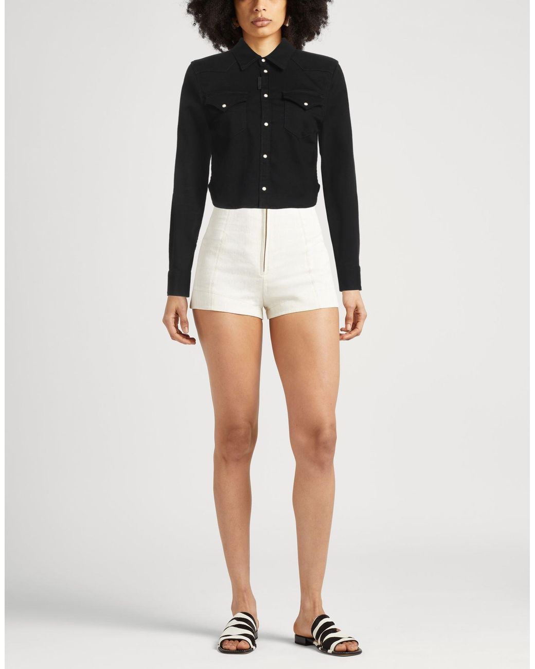 DSquared² Black Stretch Denim Trucker Jacket