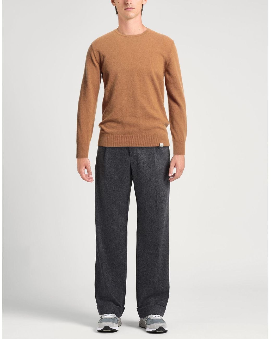 Liu Jo Brown Camel Sweater Virgin Wool, Cashmere for men