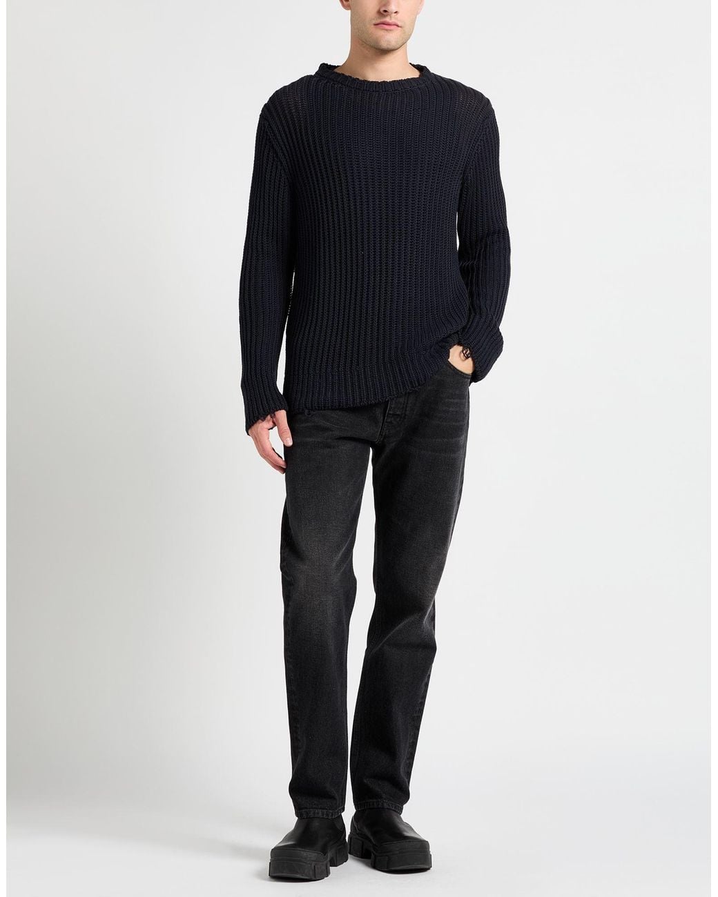 Maison Flâneur Blue Jumper for men
