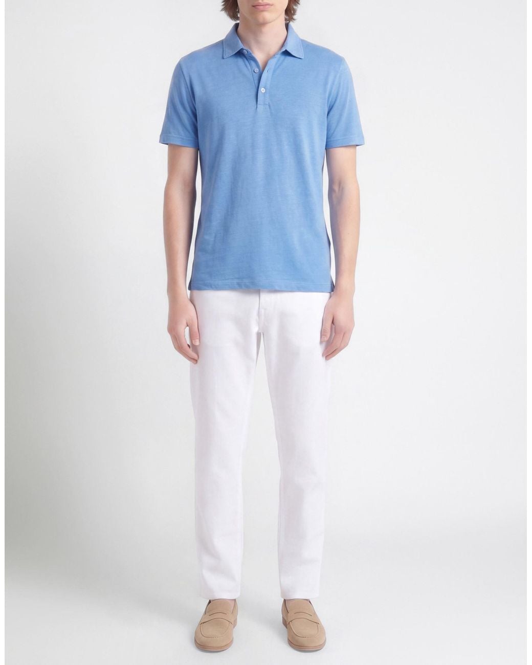Daniele Fiesoli Blue Polo Shirt for men