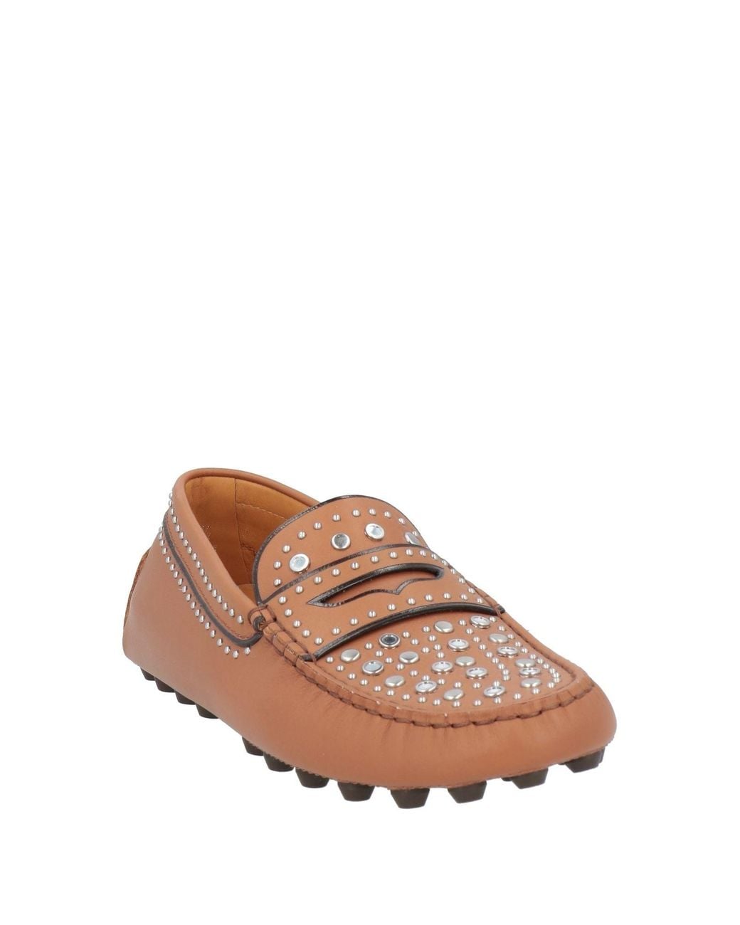 Tod's Brown Tan Loafers Leather