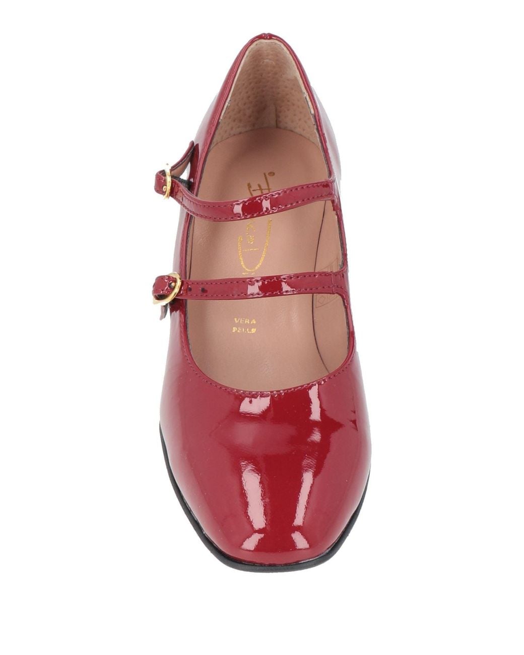 Bianca Di Red Brick Pumps Leather
