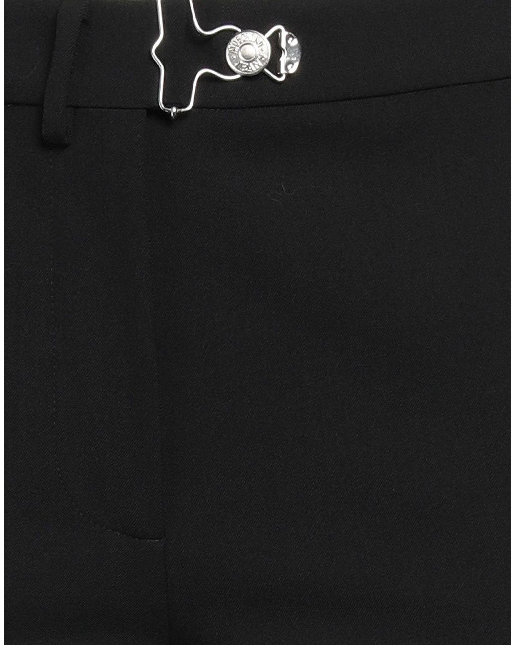 Moschino Black Pants Polyester, Virgin Wool, Elastane